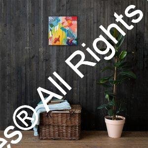 By the Pond Printed Canvas 16x16