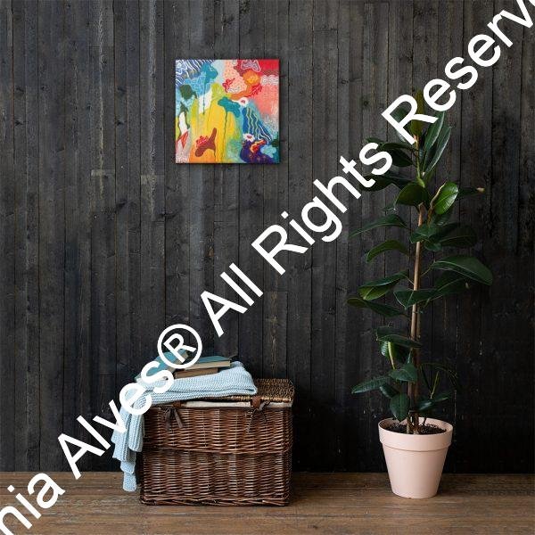 By the Pond Printed Canvas 16x16