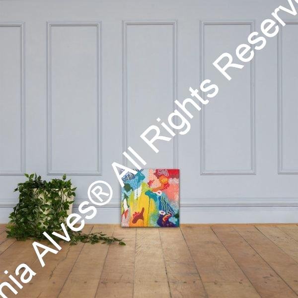 By the Pond Printed Canvas 16x16 - Image 2