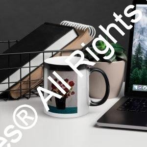 Red Flowers in Vase (Mug)