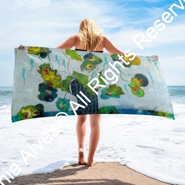 Blue Magic Beach Towel - Winner of the 2021 Art Lives Here Contest